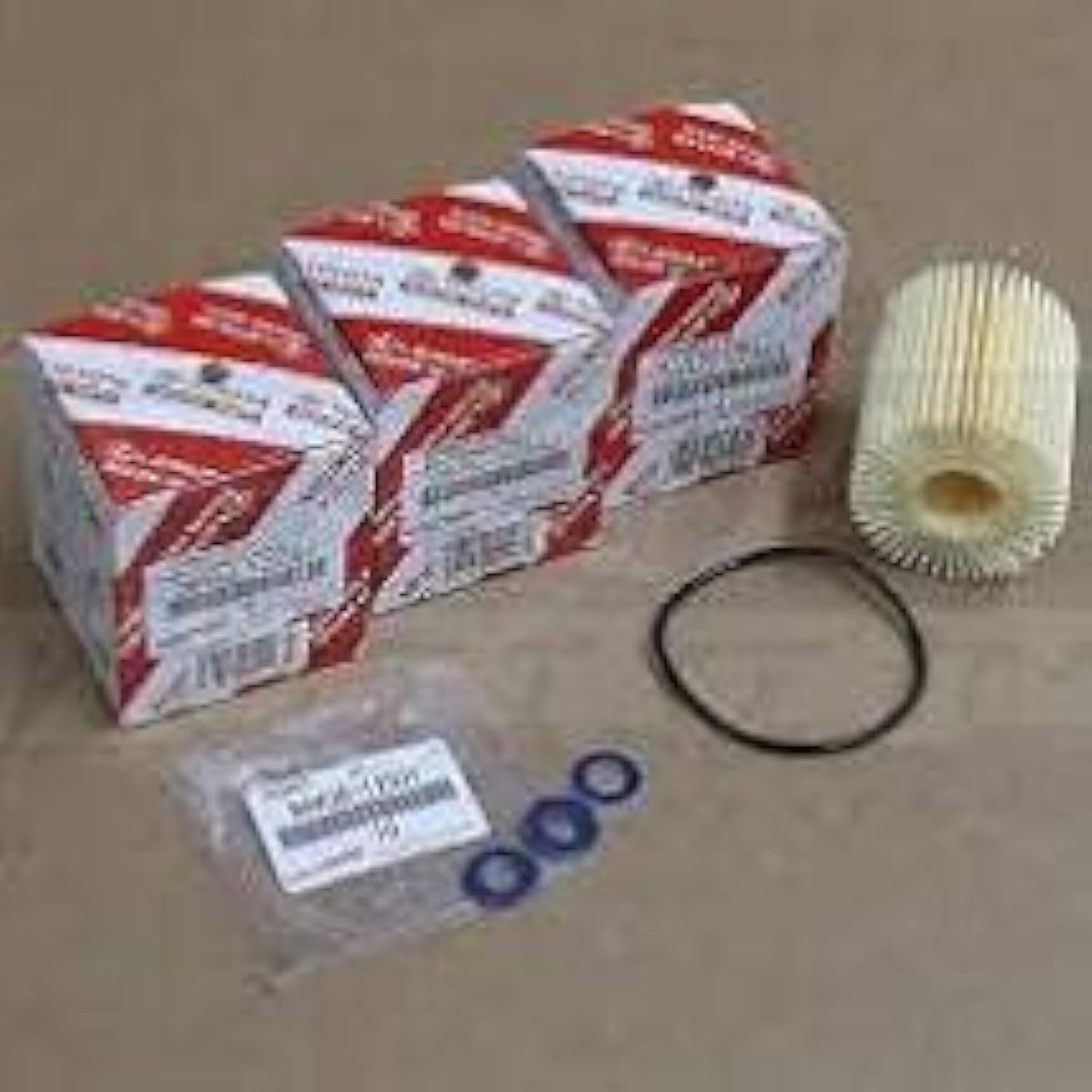 Toyota oil filter 04152-YZZA1 front packaging showing brand and fit for easy identification