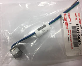 Toyota OEM parts packaging and label showing part numbers 82141-04Q80 and 87138-04070