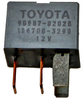 Toyota relay installed in engine bay demonstrating correct OEM installation