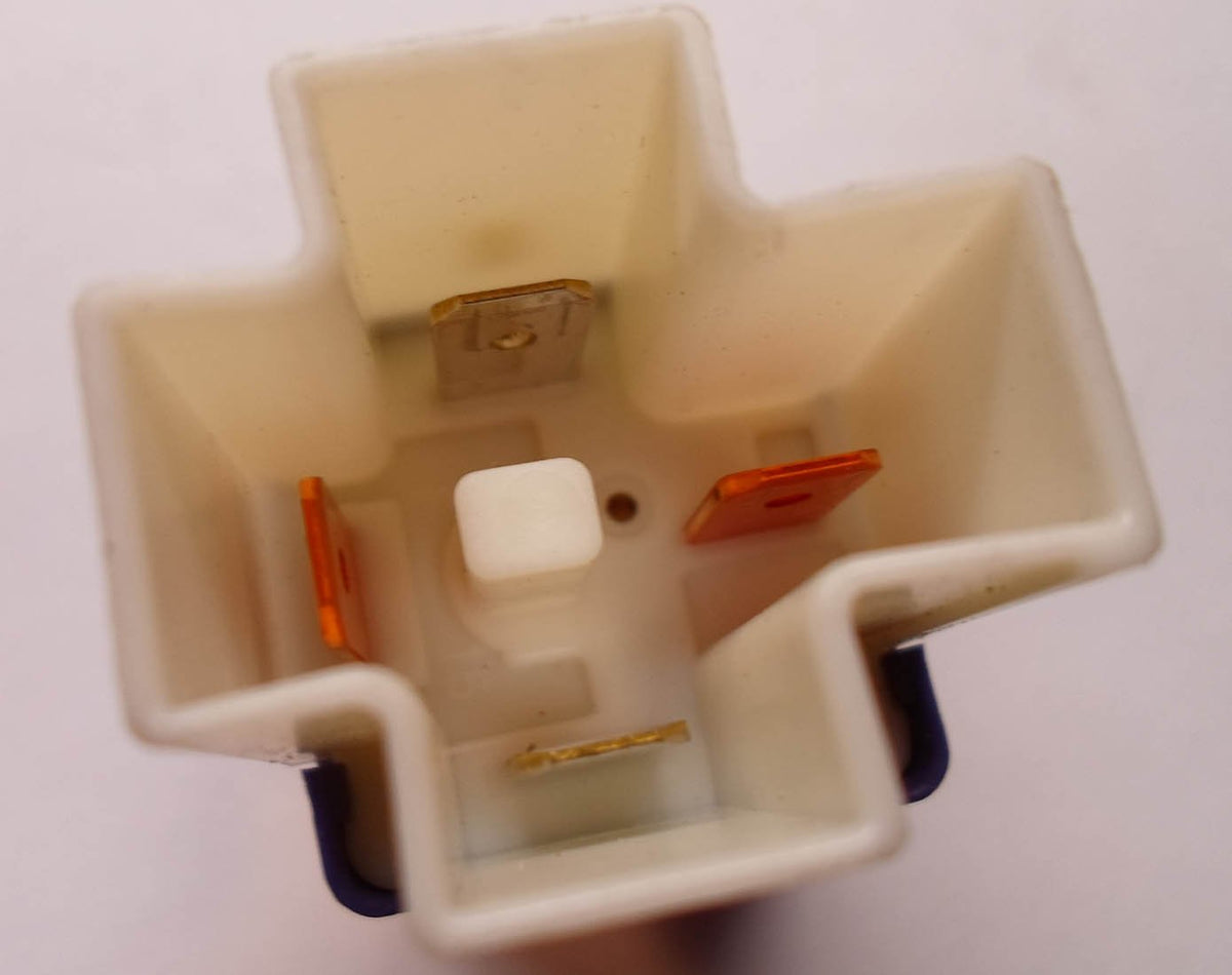 Toyota starter relay close-up label with part number for verification