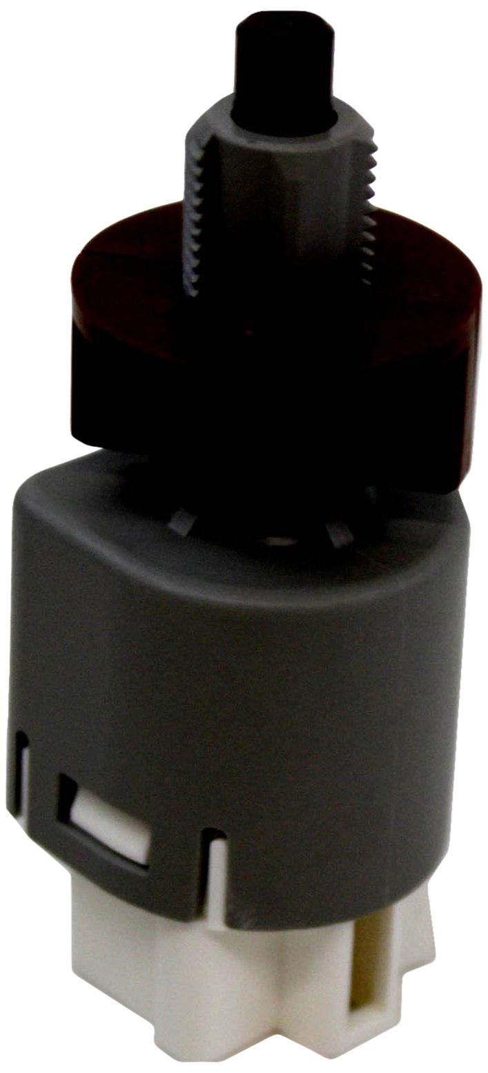 Toyota genuine stoplamp switch front view showing connector and mounting tabs for correct fit