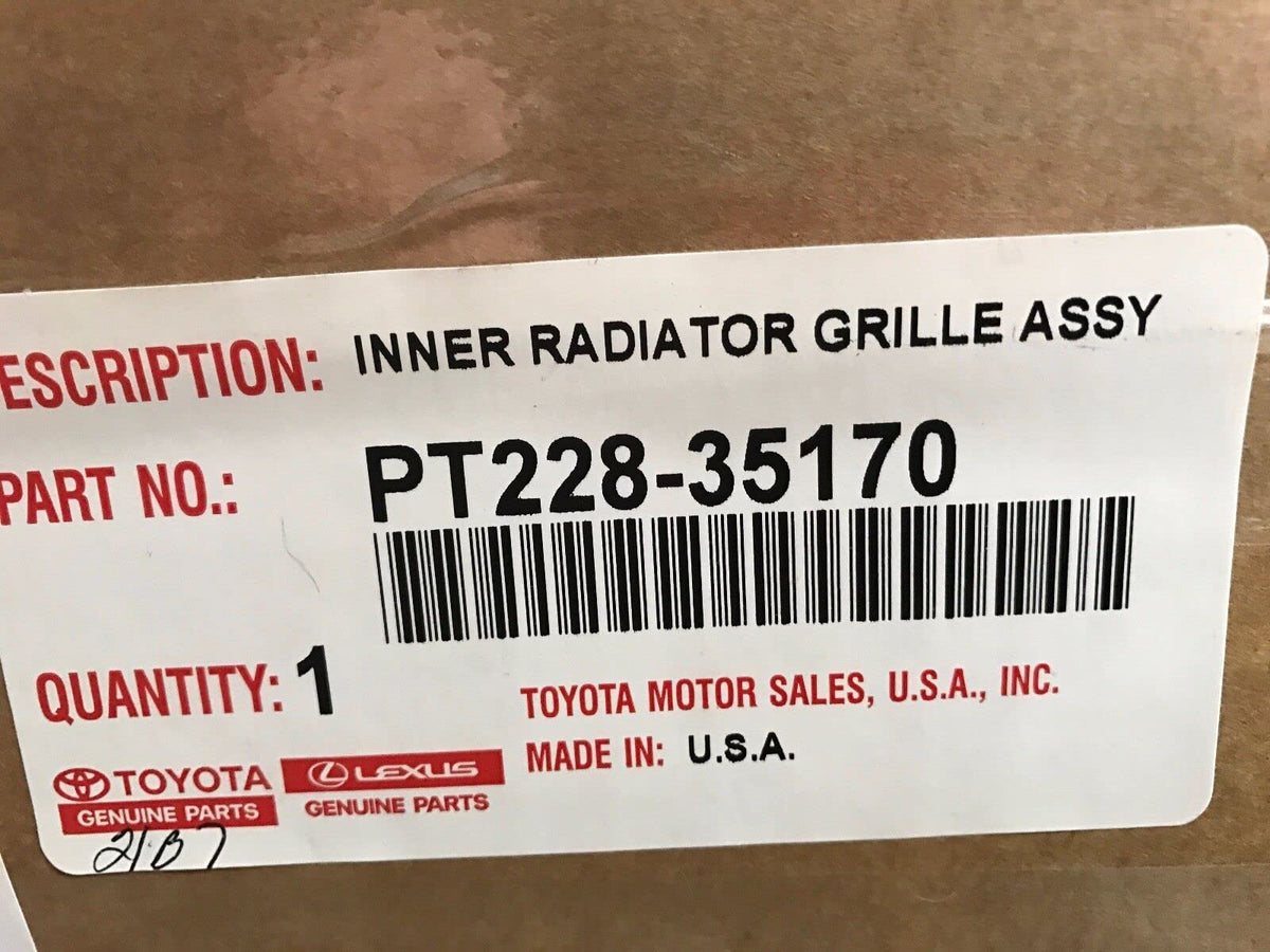 Toyota TRD Pro grill close-up texture highlighting durable factory finish