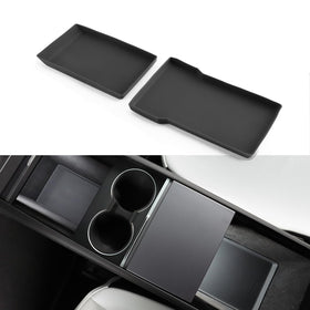TPARTS front view of center console pad showing fit and protection