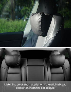 TPARTS lifestyle image of passenger using pillow providing comfortable posture on drive