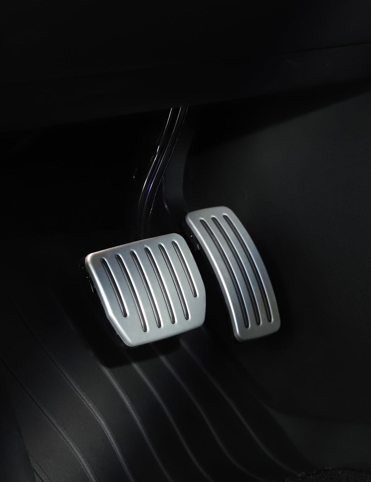 TPARTS pedals in use while driving showing enhanced traction benefit