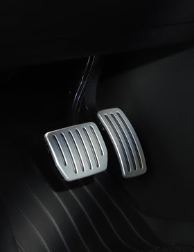 TPARTS pedals in use while driving showing enhanced traction benefit
