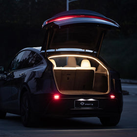 TPARTS trunk LED front view showing sleek OEM-fit and bright trunk benefit