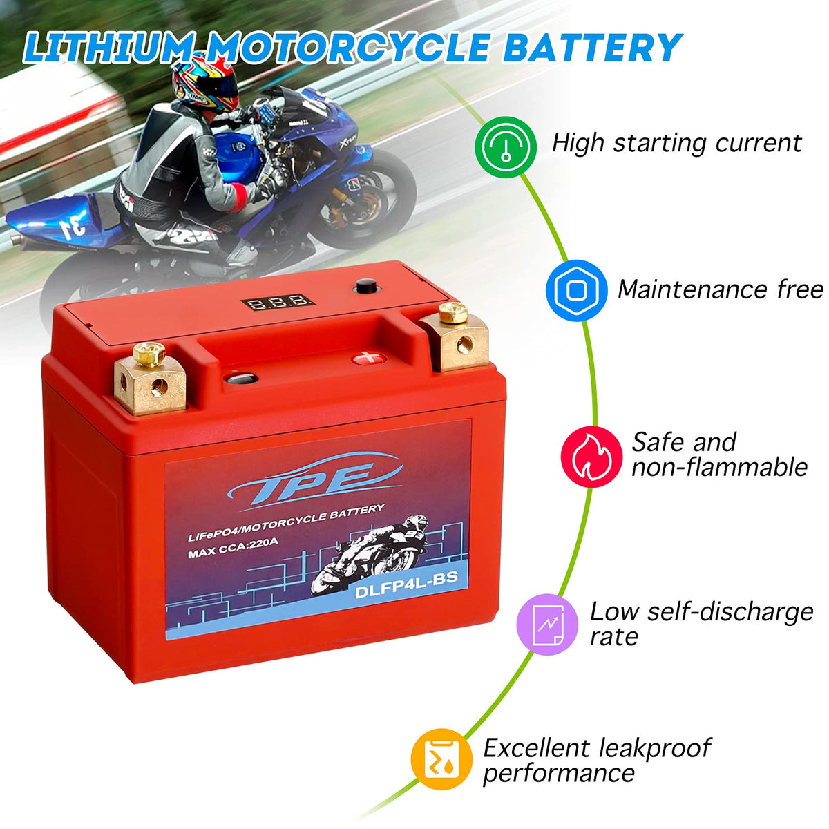 TPE housing detail showing cell casing texture and durable construction benefit