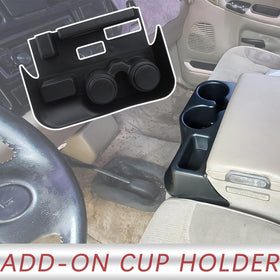 TQPONLY close-up of molded cup recesses for secure beverage support