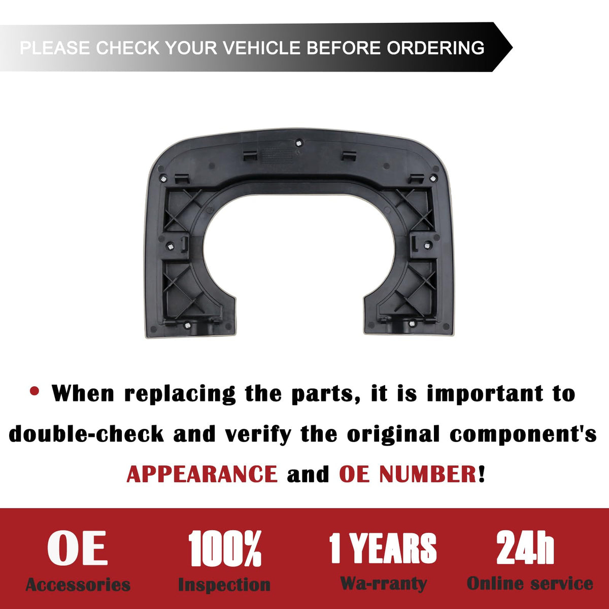 TQPONLY pad edge and mounting clip detail showing secure fit and easy installation advantage