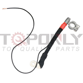 TQPONLY battery cable shown in Ford Focus engine bay, verifies vehicle compatibility