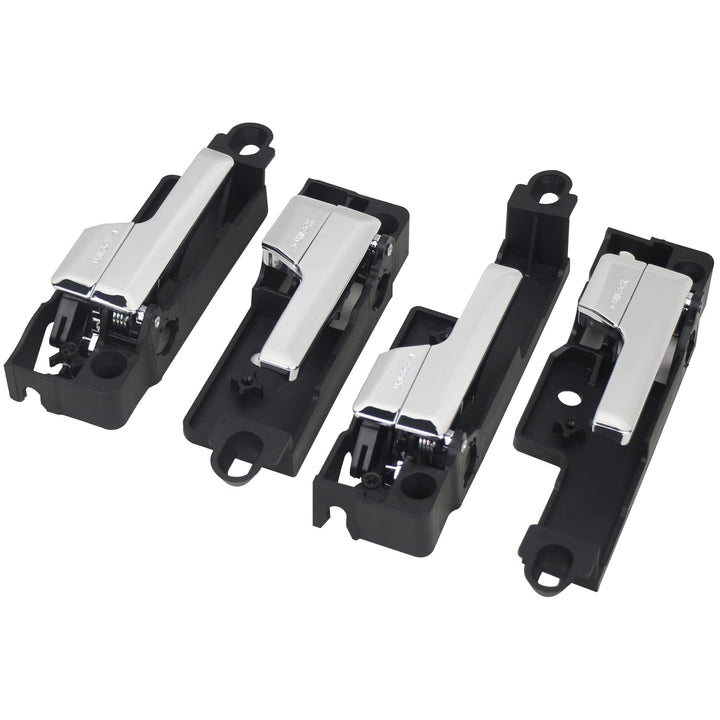 TQPONLY front door handle assembly showing chrome lever and fit benefits