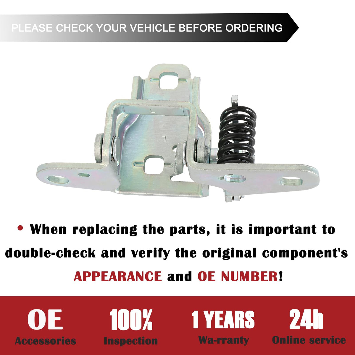 TQPONLY hinge finish detail showing corrosion resistant coating benefit