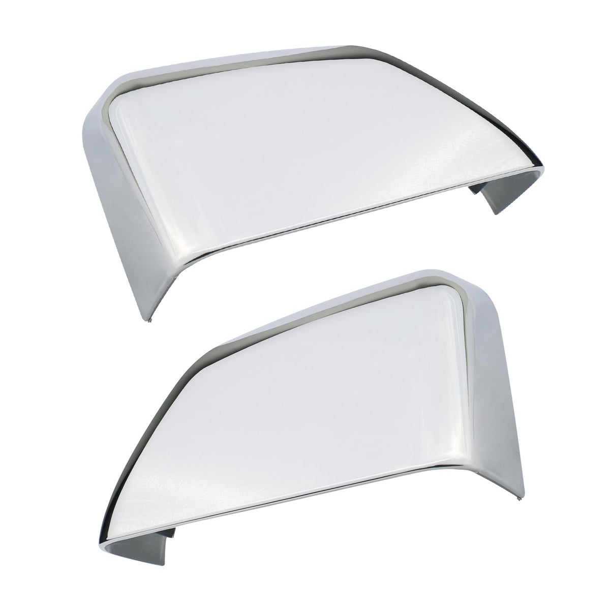 TQPONLY chrome mirror caps front view showing restored OEM look and protection