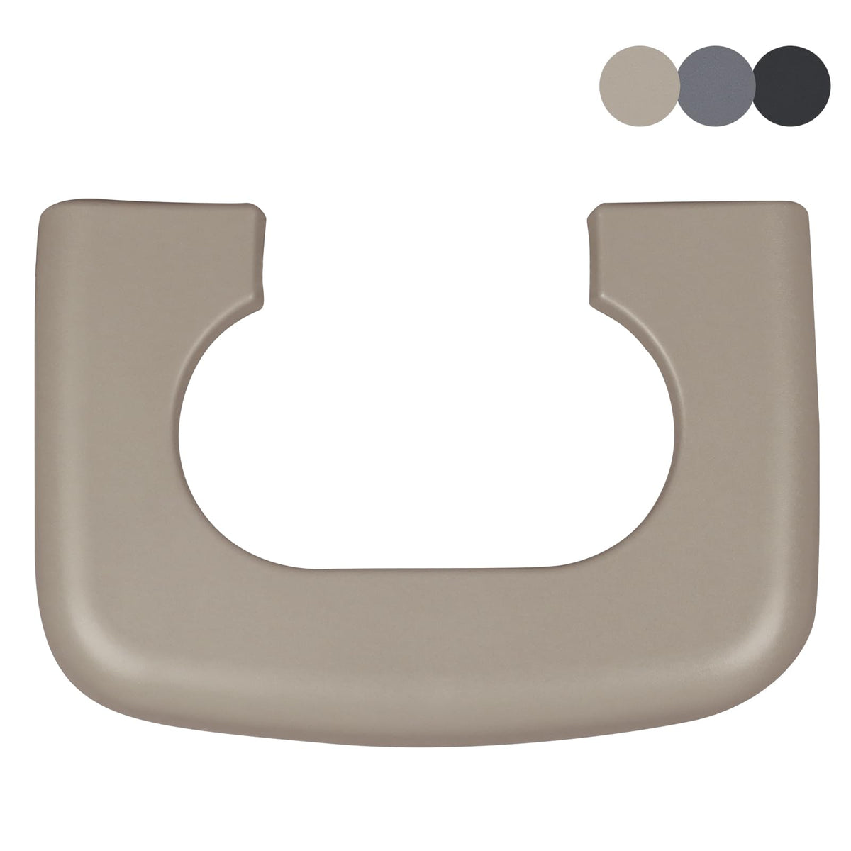TQPONLY front-facing cup holder replacement pad in tan beige showing clean finish and fit benefits