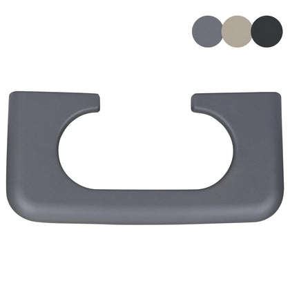 TQPONLY front view showing cup holder trim protecting console