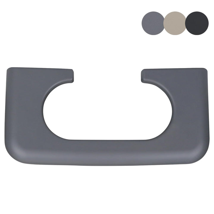 TQPONLY front view showing cup holder trim protecting console