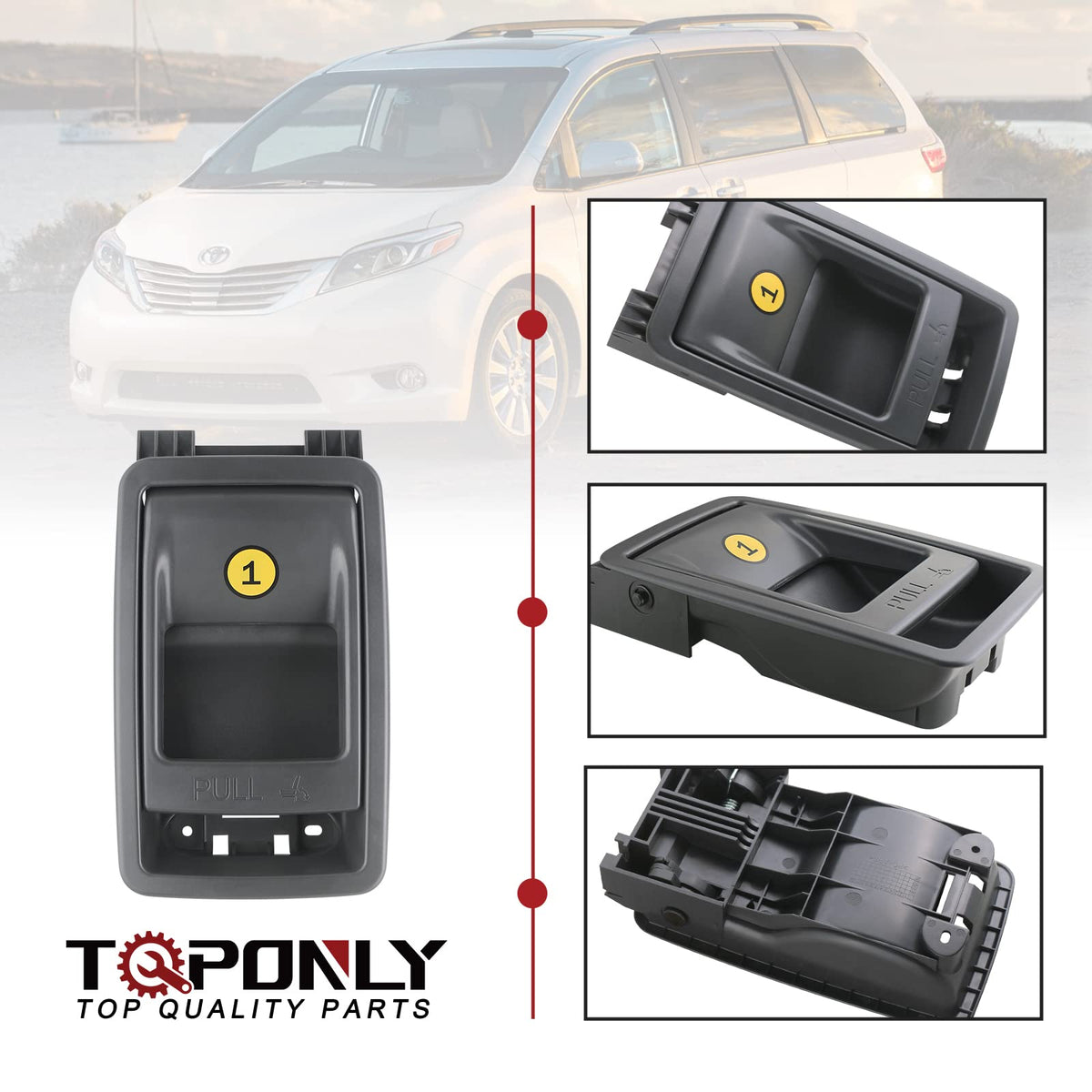TQPONLY handle beside simple hand tools for fast DIY installation