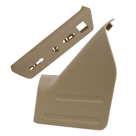 TQPONLY seat trim being held before installation in truck, demonstrates easy replacement