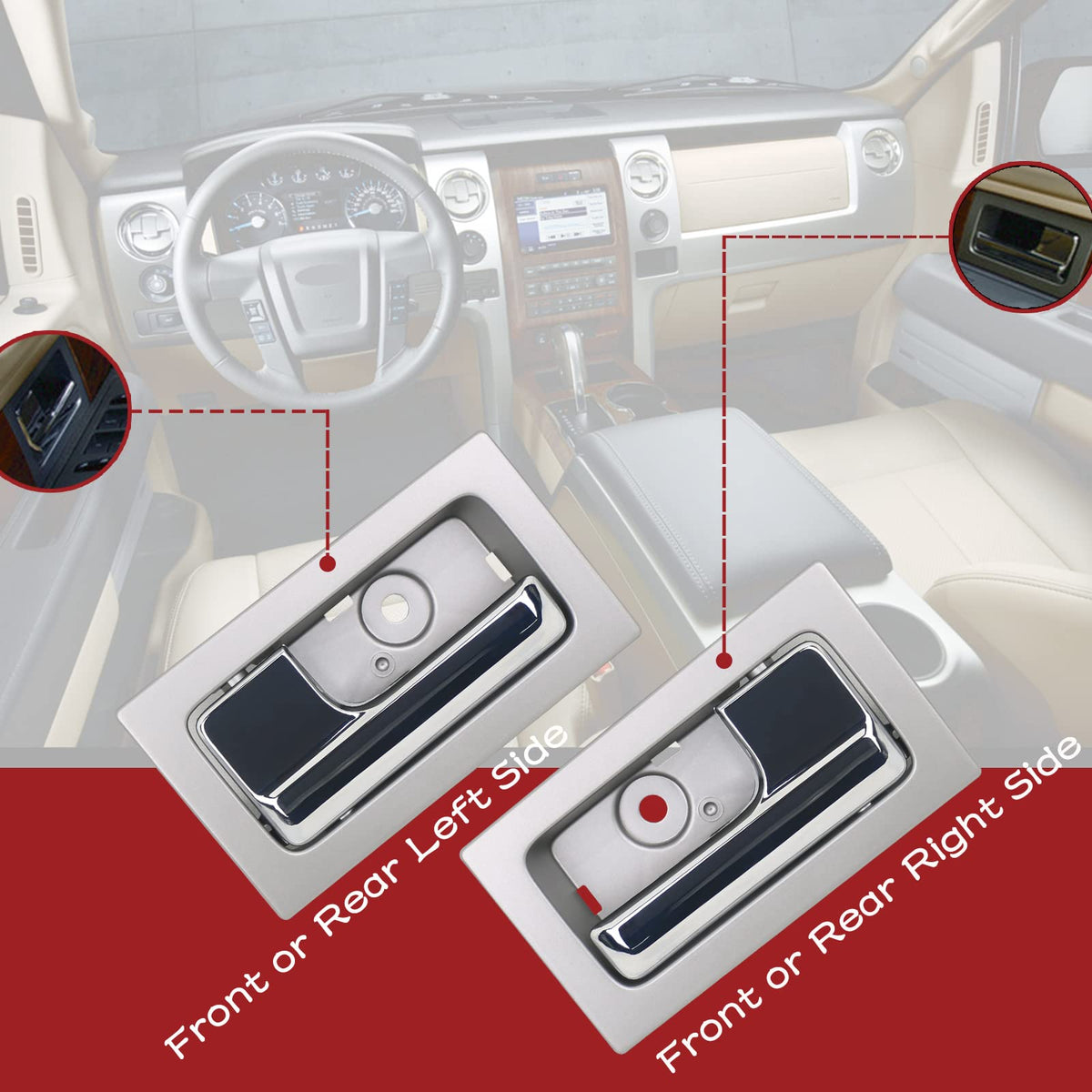 TQPONLY installed driver-side handle demonstrating restored smooth operation