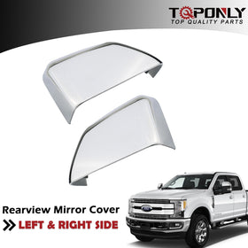 TQPONLY mirror cap installed driver side demonstrating improved appearance and coverage