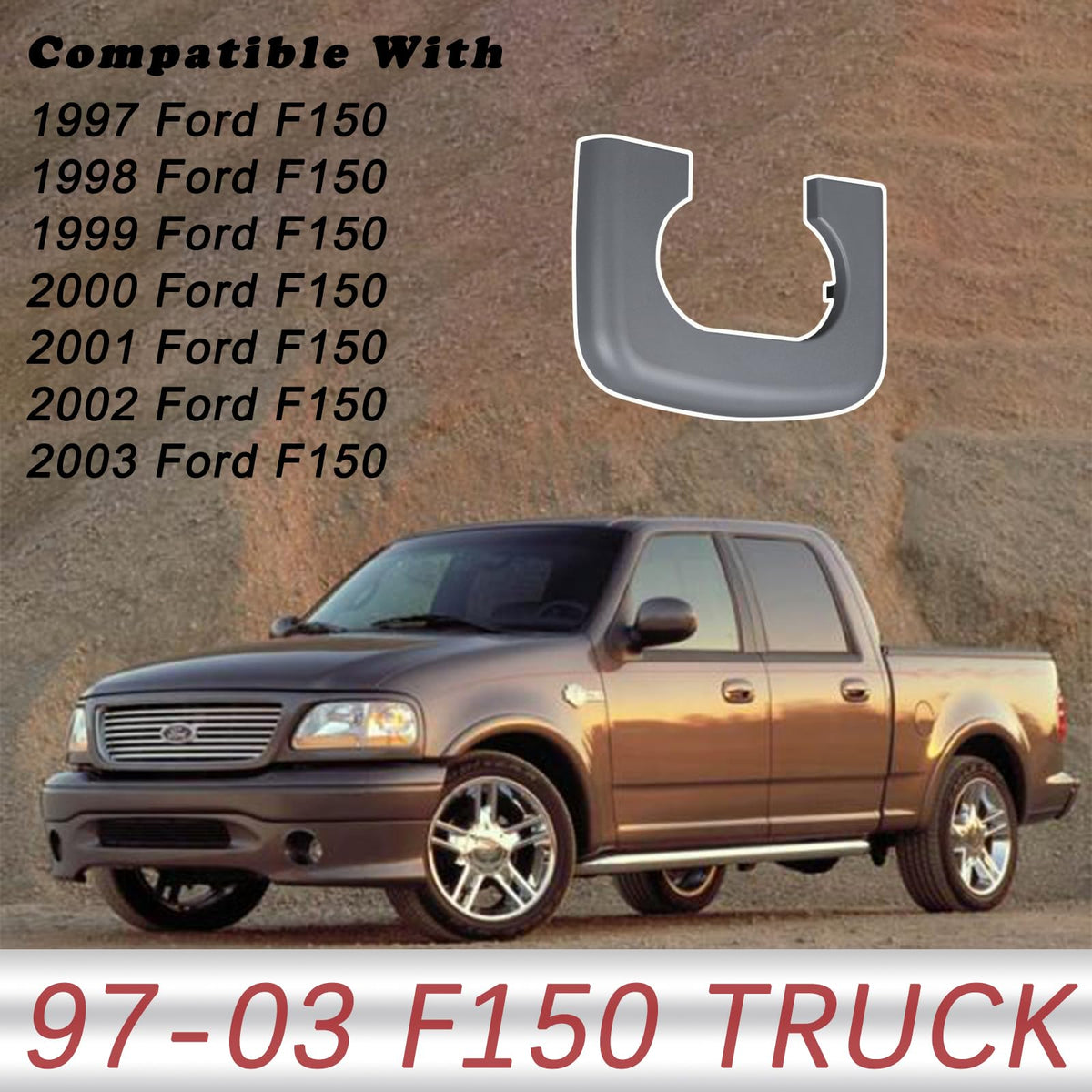 TQPONLY installed in Ford F150 console demonstrating secure, direct-fit replacement