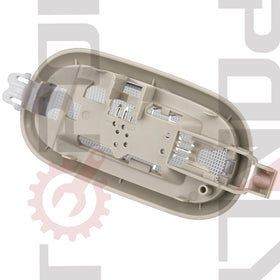 TQPONLY installed in vehicle overhead shot demonstrating proper fit and illumination