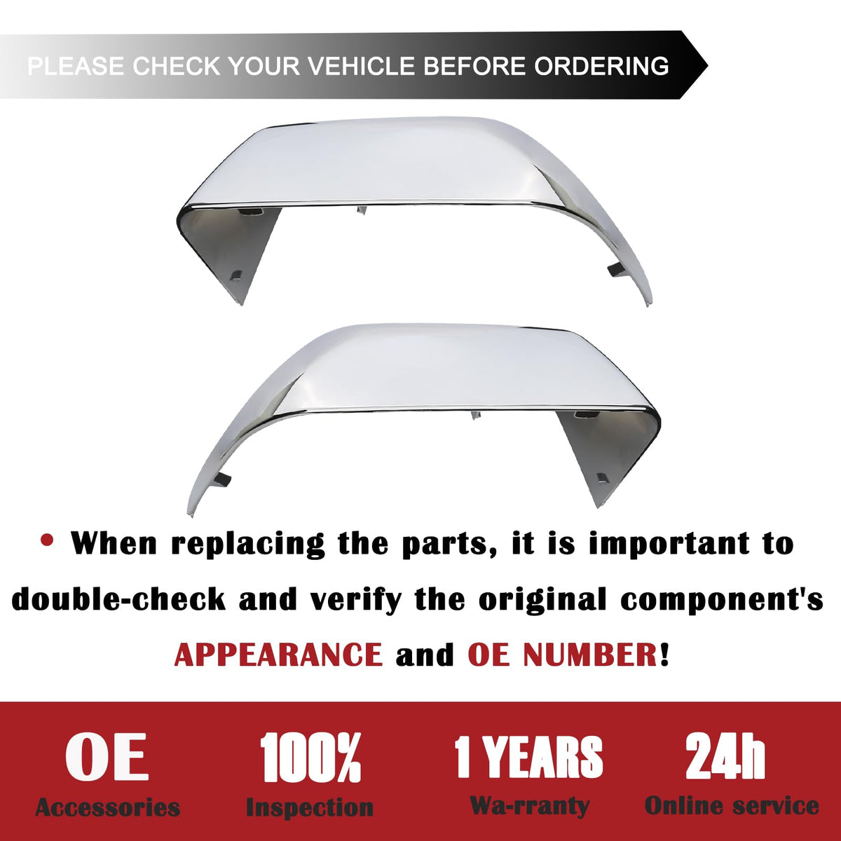 TQPONLY product label and fitment details confirming correct part and reassurance