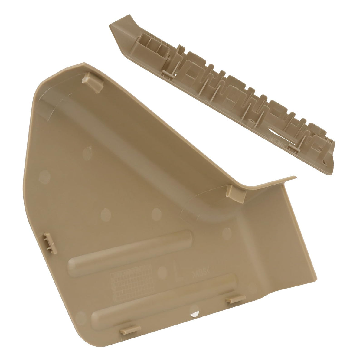 TQPONLY installed on F-150 driver seat in-cabin view, blends with interior and protects hinge