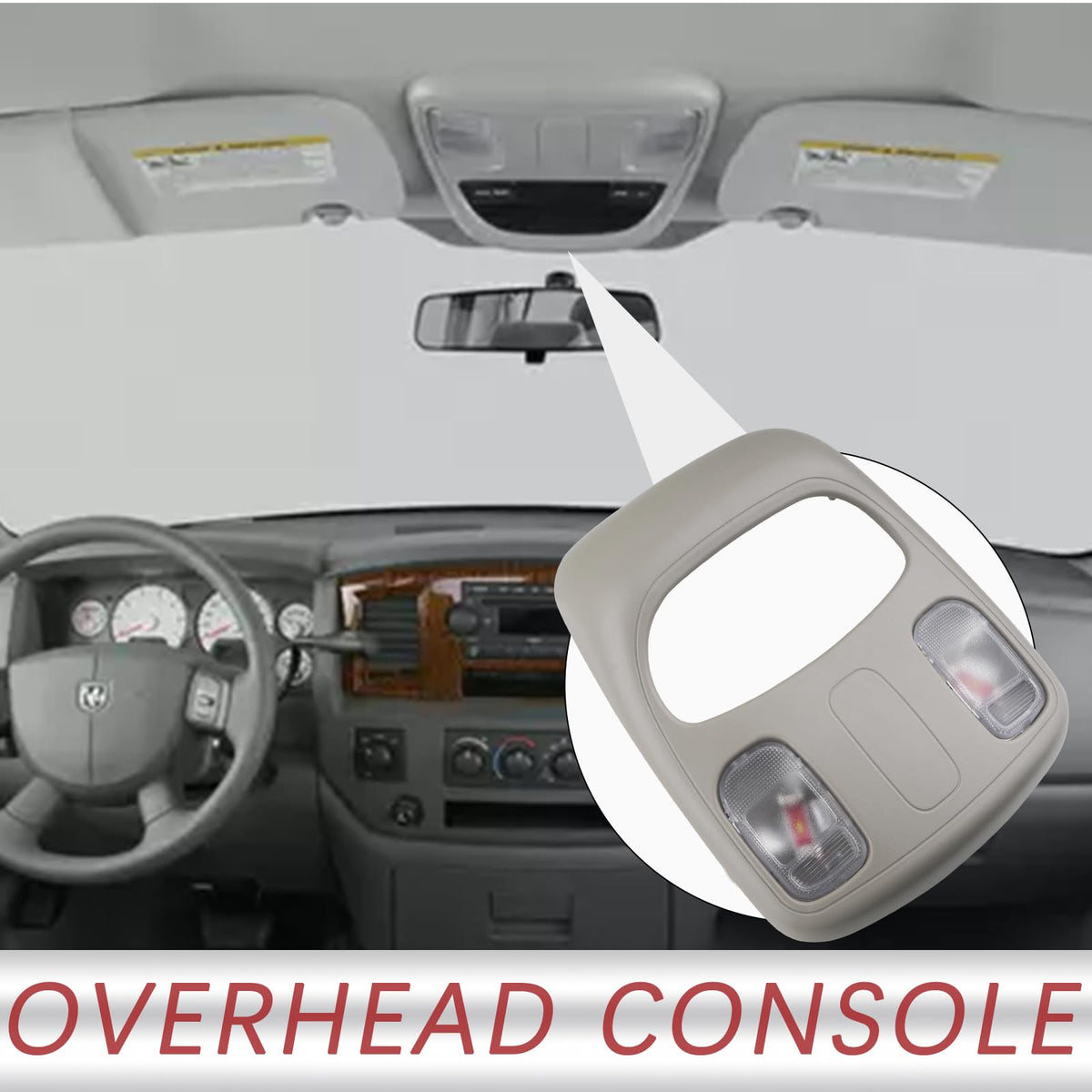 TQPONLY illuminated overhead lamp in cabin highlighting improved visibility