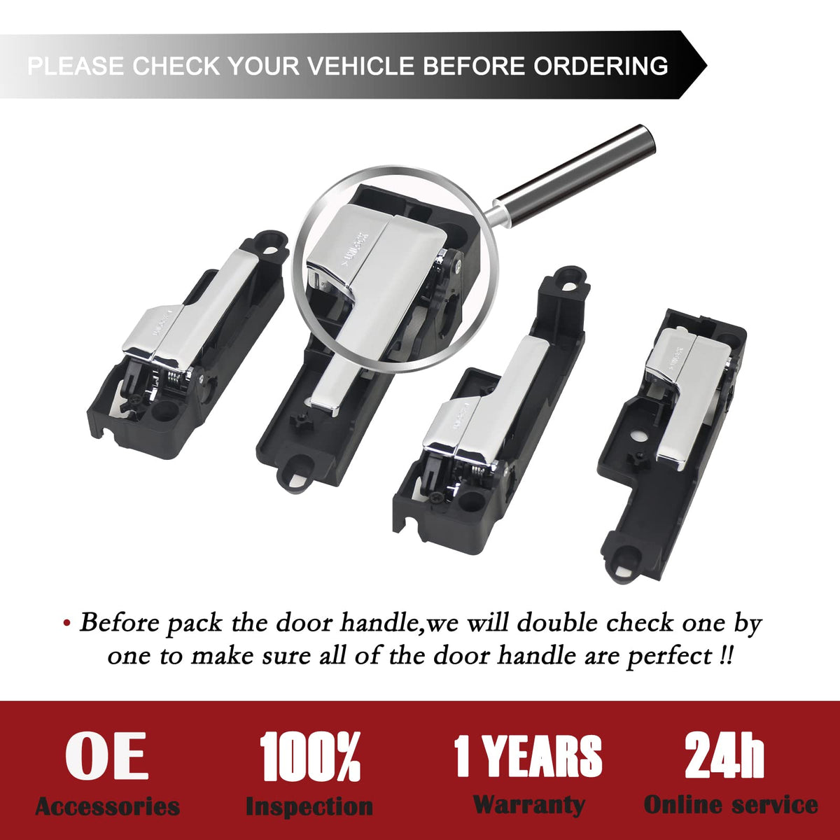 TQPONLY packaged four-piece set ready for replacement and convenience