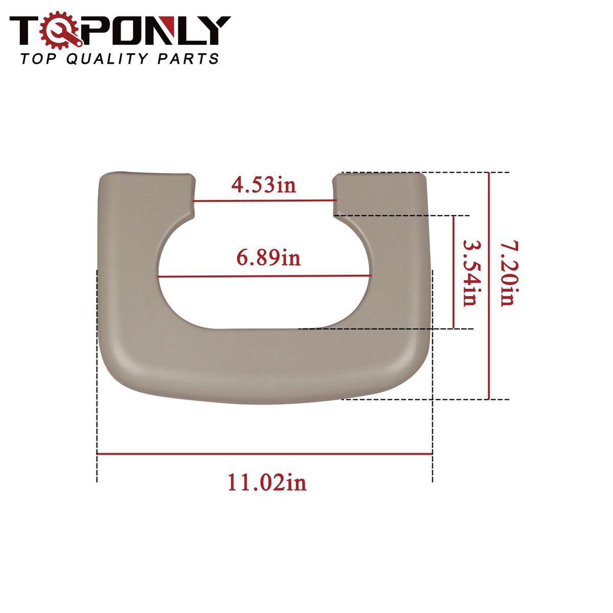 TQPONLY pad beside ruler and tools illustrating size and simple DIY replacement benefit