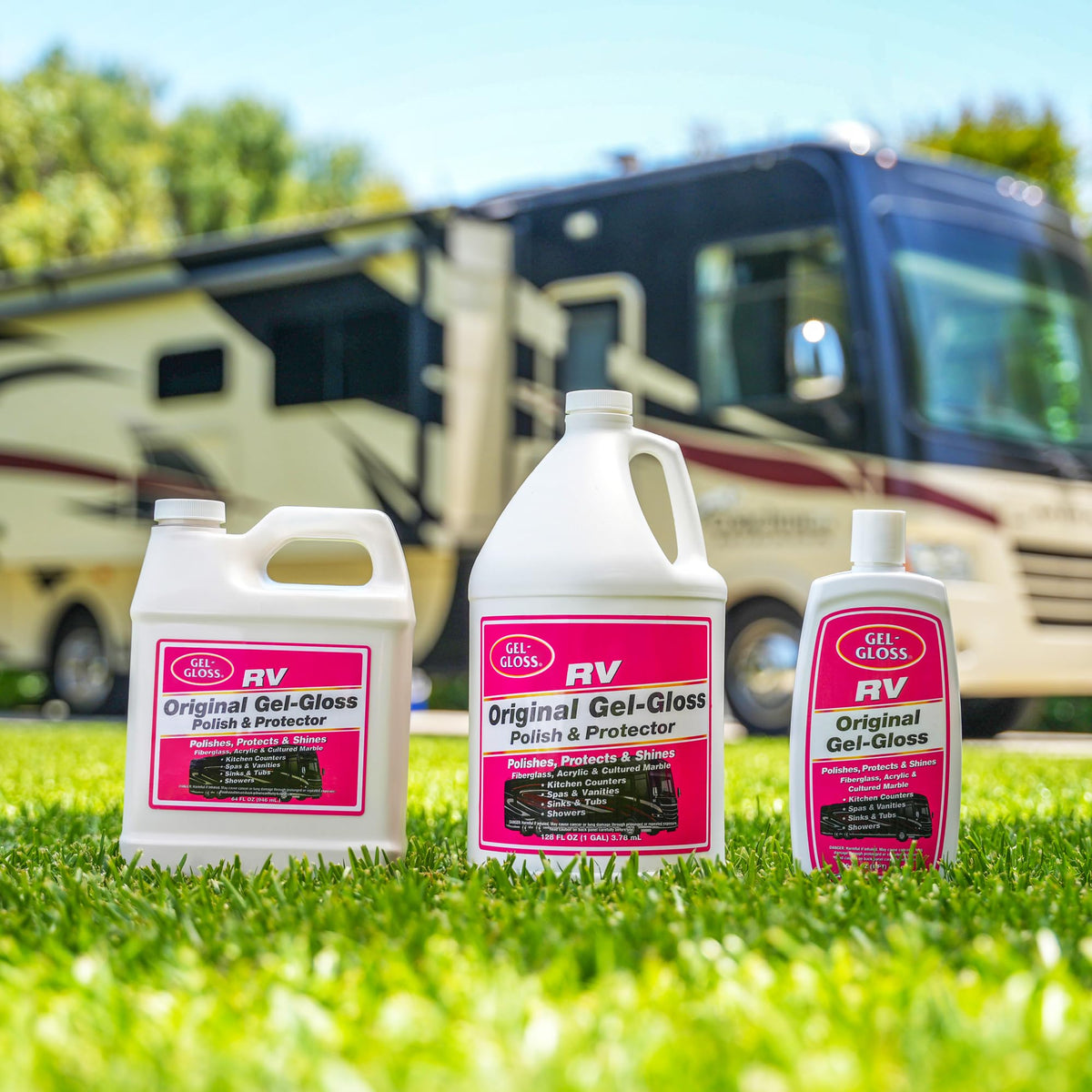 TR Gel-Gloss RV side before and after demonstrating oxidation removal
