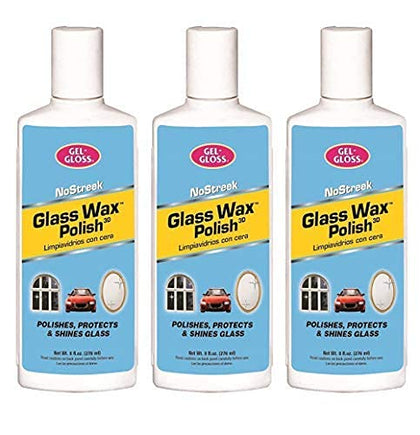 TR Industries glass wax cleaner front packaging showing label and shine benefit