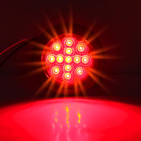 Traberm close-up of 13 LEDs and reflector for increased brightness