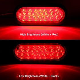 Traberm close-up of 24 SMD LEDs and lens texture for long-lasting visibility