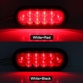 Traberm close-up of 10-LED red lens showing bright, uniform illumination benefit
