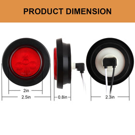 Traberm marker light installed on trailer side demonstrating secure fit and visibility benefit