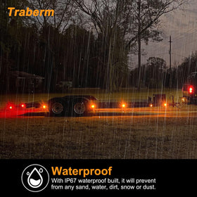 Traberm beside ruler showing 2.5-inch lamp size and fit