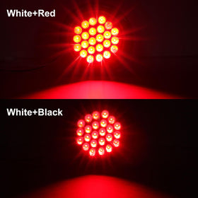Traberm side profile of round tail light highlighting thin flush-mount housing