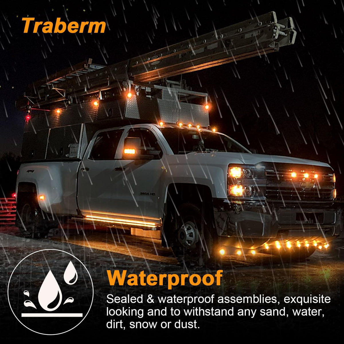 Traberm sealed housing under water showing IP67 protection benefit