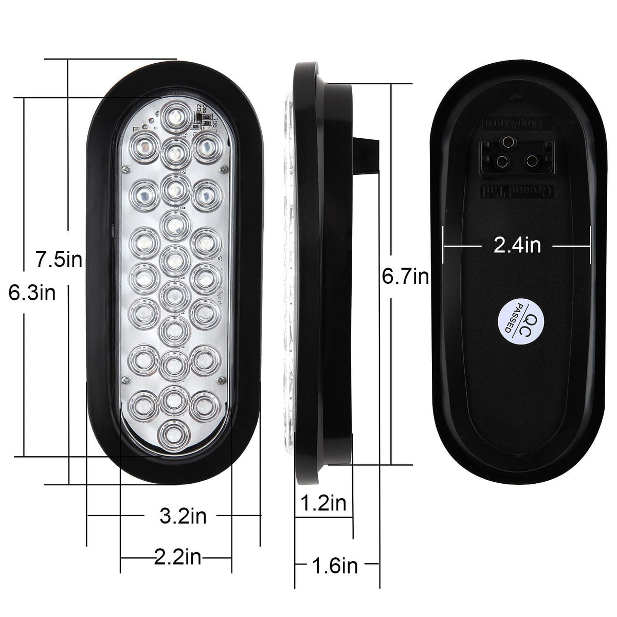 Traberm wiring pigtail and rubber grommet detail for easy weatherproof installation