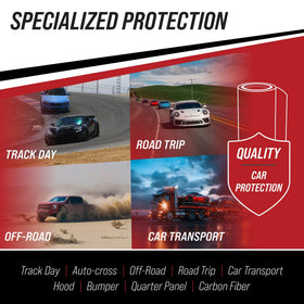 TRACK ARMOUR applied on bumper edge protecting paint from chips