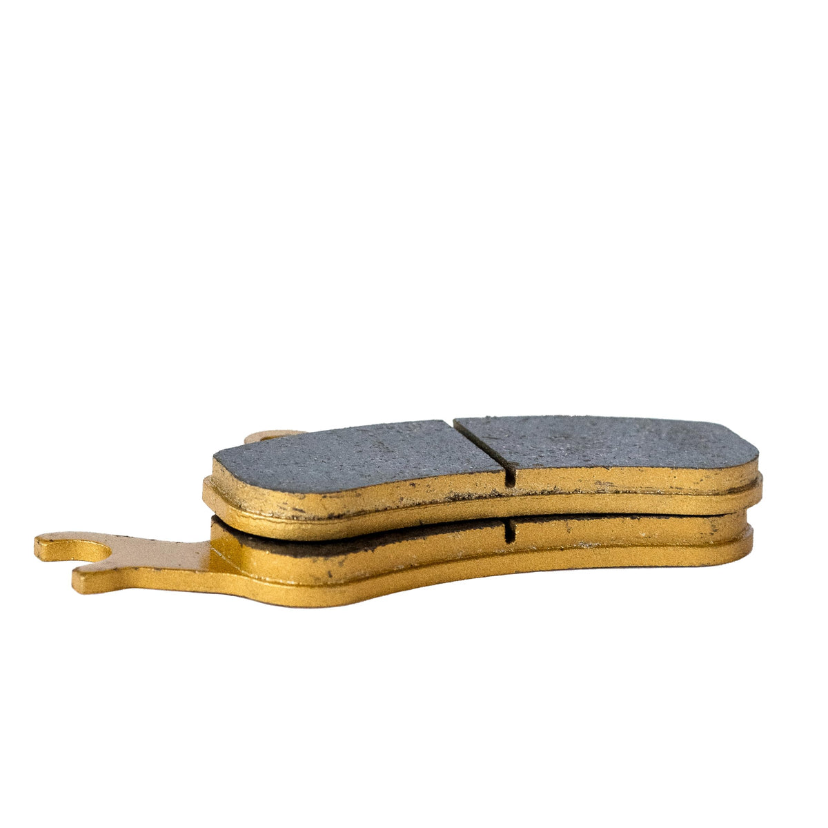 Traild brake pad cross-section showing thickness for long wear life