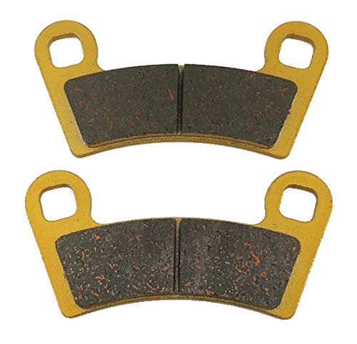 Traild brake pads beside a ruler to show dimensions and ensure correct fit for buyers