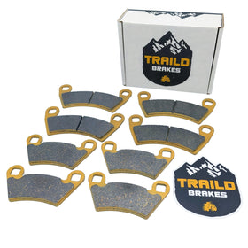 Traild front packaging view showing full pad set and easy fit benefit