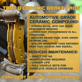Traild installed on front caliper of Polaris Sportsman demonstrating direct fit