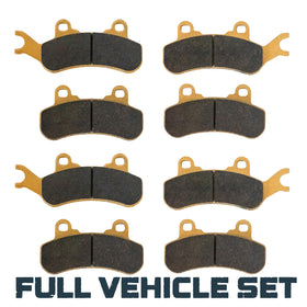 Traild pad installed in front caliper demonstrating direct-fit and improved bite