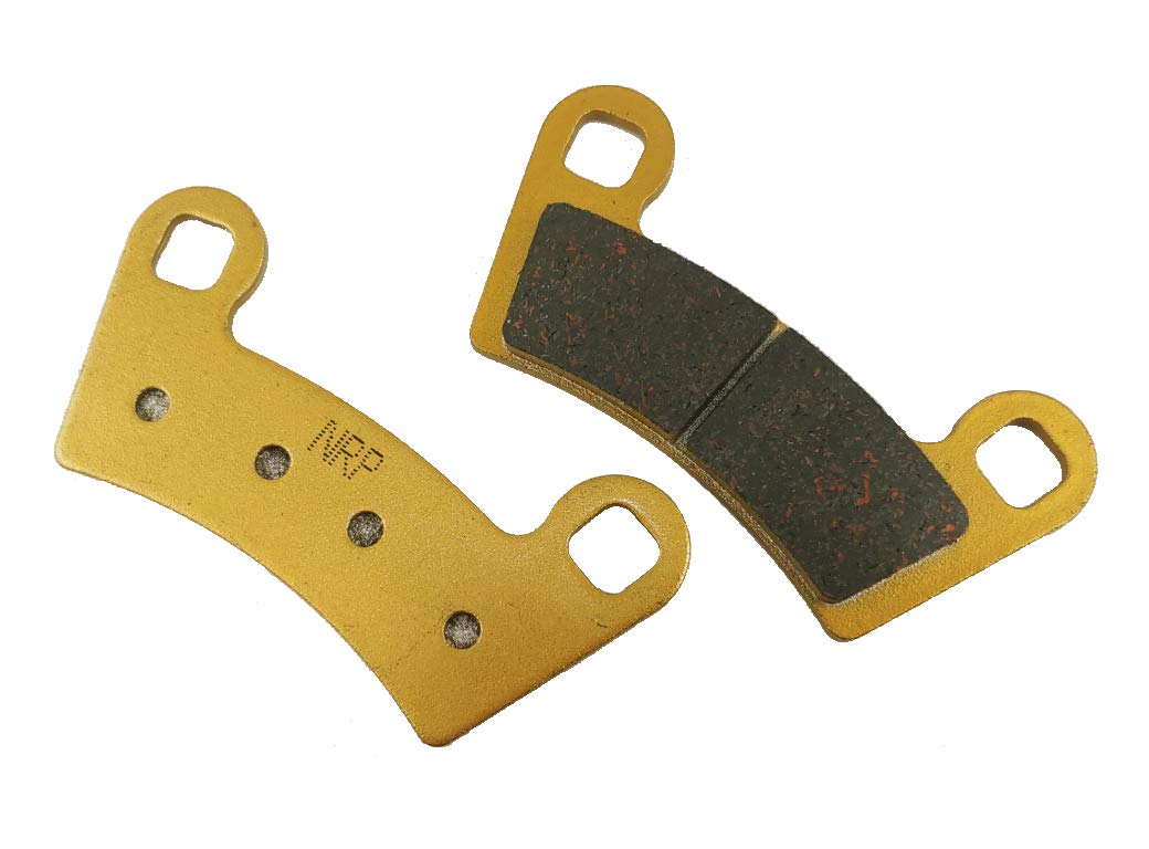 Traild brake pad thickness and reinforced backplate detail illustrating long life and durability