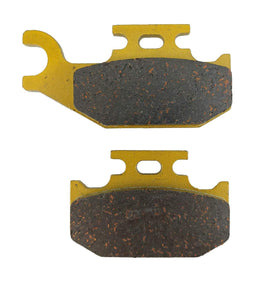 Traild brake pad next to coin for scale showing correct size and easy fitment